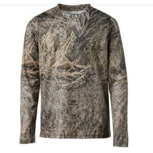 Magellan Outdoors Boys Camo Hunt Gear Long Sleeve Shirt Youth Size Medium 10/12
